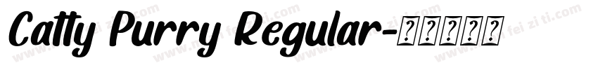 Catty Purry Regular字体转换